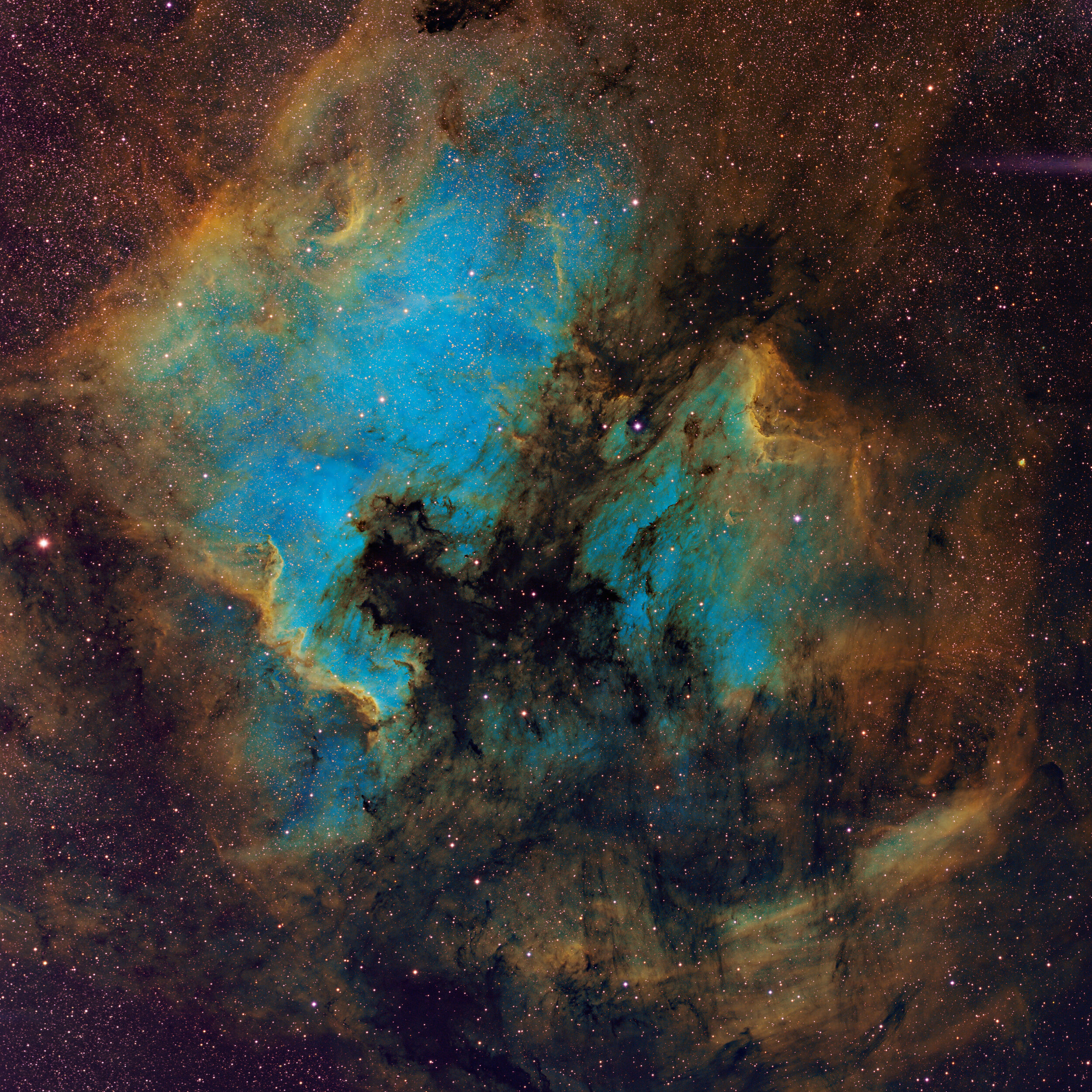 The North America Nebula - NGC 7000 and IC 5070 in Cygnus - Astrophotography Martin Rusterholz