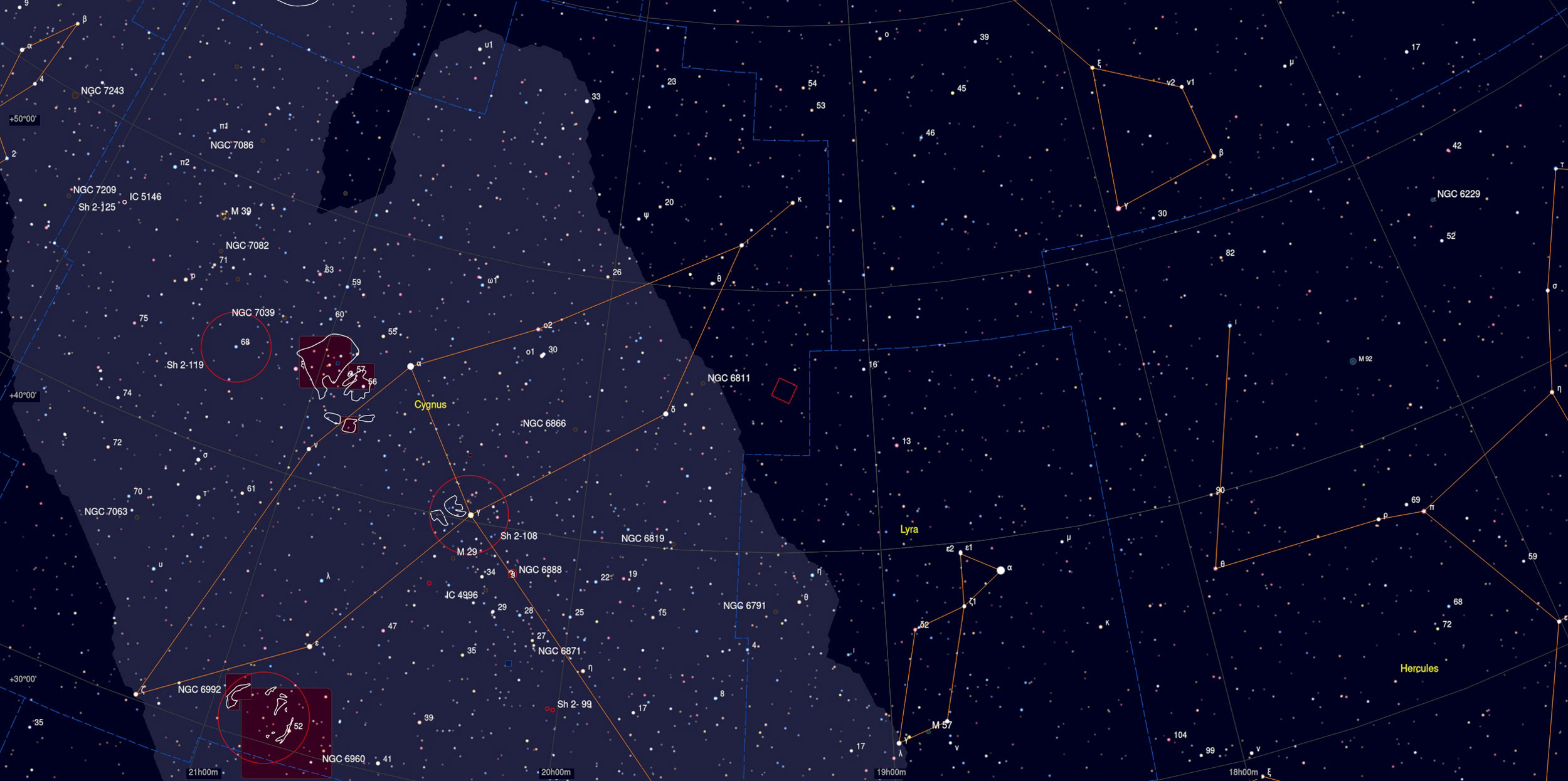 Abell 61 Sky Chart - Astrophotography Martin Rusterholz